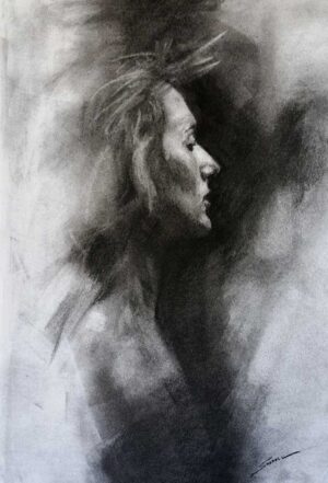 charcoal figurative drawing